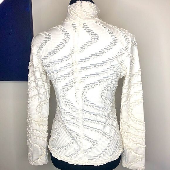 Baxis & Baxis Long Sleeve Zip-up Top with Cutout Design - Picture 5 of 11